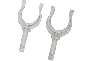 AOWINHIT Confezione 2 Prese per Scalmo per Scalmo in Alluminio a Montaggio Laterale per Barche Attrezzatura Portatile per Canottaggio Marino, Attrezzatura per Yachting, Accessori per