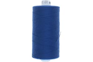 ‎ERLIF 1000 Meter Polyester Nähgarn Jeansgarn Ledergarn Stärke 50 Ariadna Talia (739 - Jeansblau)