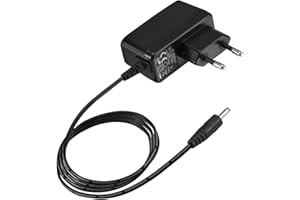 Dericam 5V 2A DC Power Supply Adapter for IP/CCTV security camera, 5ft/1.5 meter AC to DC power cord, Wall Charger, output DC 5V 2000mA, input AC 100V-240V/50 or 60Hz/0.4A Max, Europen Socket, Black