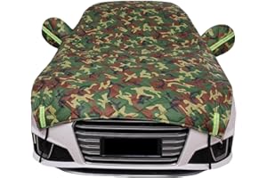 RONGESAEFS Bache Voiture Anti Grele,Demi-Housse de Voiture, Protection Solaire et Isolation Thermique, Glace, Gel, poussière, pour intérieur et extérieur(Color:A,Size:Hatchback-5.2 * 2.5m)