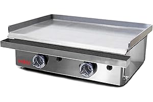 MBH - MAQUINARIA BAR HOSTELERÍA MBH - Plancha a gas profesional para bar y restaurante. Plancha de asar a gas para cocina industrial de hostelería - MADE IN SPAIN