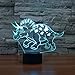 Produktbild Dinosaurier Acryl 3D Optische Täuschung Nachtlicht, 7 Farben LED Triceratops Nachtlicht, tischlampe, Dekoration für Kinder Geschenk