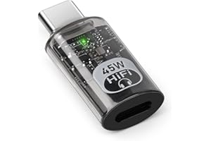 Seminer Adattatore Audio per Cuffie da USB C a Lightning, Connettore 3in1 da Maschio Type-C a Femmina Lightning con Convertitore di Dati e Carica per iPhone Serie 16/15, iPad e Altro(Nero)