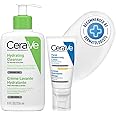 CeraVe Morning Skincare Combo | Hydrating Cleanser 236 ml And AM Facial Moisturizing Cream With Spf 52 Ml