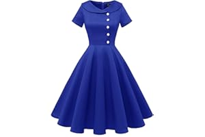 Wedtrend Abito da cocktail da donna, rockabilly, abito da sera, corto, vintage, da donna, anni '50