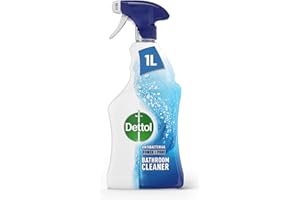 Dettol Power and Pure Antibacterial Bathroom Cleaner Spray, Limescale and Stain remover, Kills 99.9 Percent of Bacteria, 1 L,Package may vary