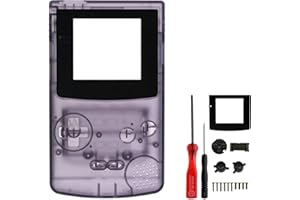 OSTENT Pleine Coque de logement Shell Cover Compatible pour Nintendo GBC Gameboy Color Console - Couleur Clear Purple