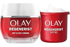 Olay Regenerist Crema Facial de Día SPF30 50ml Y Refill/Recambio 50ml. Hidratante Antiarrugas y Reafirmante
