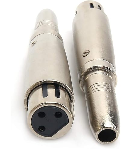 3 Adattatori XLR Maschio A Jack 1/4 Femmina - Convertitore Per Microfono, Audio Professionale - Foto 6