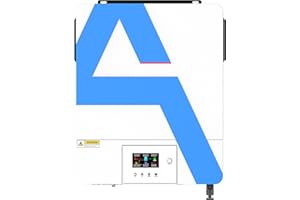 Anern Inverter Solare Ibrido 6200W 48VDC a 220 V/230 VAC con regolatore Solare 120A, Ingresso PV Max.500 V, mit Display Rimovibile Funzionamento con batterie al Piombo da 48V e al Litio
