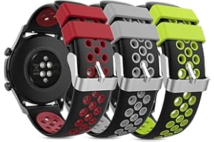 TUSITA [3-PACK] 22mm Pasek z Szybkozłączką Kompatybilny z Garmin Vivoactive 4,Venu 2,Huawei Watch GT GT2 GT2e GT3 GT Runner,Galaxy Watch, TicWatch Pro GTX E2 S2,Amazfit GTR 2 2e 3 Pro