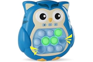 FORTAND Sensory Pop Fidget Toys for Kids 3-12,Handheld Game for Kids,Light Up Fidget Toy,Travel Games,Airplane Toys for 3 4 5 6 7 8 9 Year Old,Quick Push Pop Game Christmas Birthday Gifts for Boys and Girls