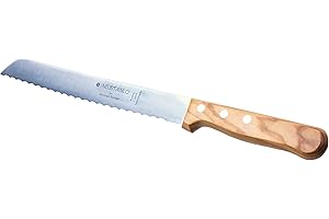 Marsvogel Cuchillo de pan de madera de olivo, 2,0 mm de grosor, con ondas, fabricado en Solingen by Neustanlo...
