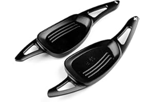 KUNGKIC - Juego de 2 paletas de cambio de marchas para Seat Cupra Leon Ateca Formentor 2021 2022 2023 2024 2025 - Extensión de paleta de cambio de marchas de aluminio - Negro