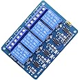 Treedix 4 Channel DC 12V Relay Module with Optocoupler Isolation Relay Control Board Compatible with Arduino UNO R3 Raspberry Pi DSP AVR PIC ARM