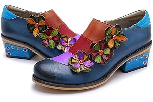 CrazycatZ Women Leather Oxford Shoes Leather Pumps Patchwork Dressing Shoes