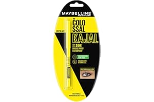 Maybelline New York Kajal, Black, Matte Finish
