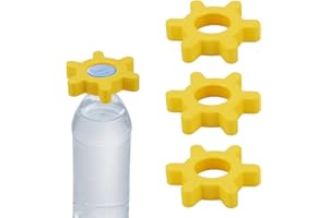 BOXOB 3pz Apribottiglie, Apribottiglie d'Acqua con Meccanismo a Svitamento in Plastica Apribottiglies Multifunzione e Apriscatoles per Anziani con Mani Deboli