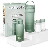 Momcozy Baby Bottle Warmer Set MW05 and Breast Milk Cooler CM01 500ml with Breast Milk Preservation 24h, Portable for Breastf