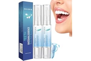 AIZHENQIAN 2PC LANTHOME Teeth Whitening Essence Pen Set - Fast & Effective Tooth Whitening, Intensive Stain Removal, Reduce Yellowing - Instant Teeth Stain Remover with Fine Tip Brush - Portable and Easy to Use