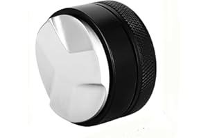 HUATEEN Distribuidor de Café 58mm,Nivelador de Café de Acero Inoxidable 304 - Herramienta Uniforme para Distribuir Polvo de Café - Accesorio para Cafetera De'Longhi Dedica y Otras - Ideal para Hogar, Oficina,
