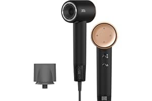 AINA Suszarka do włosów, suszarka do włosów dla kobiet z nasadką magnetyczną, silnik bezszczotkowy BLDC - 110 000 obrotów na minutę, 200 milionów jonów, lekka, jonizacja podróżna(Luksusowe złoto)