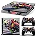 Produktbild Playstation 4 + 2 Controller Aufkleber Schutzfolie Set - Valentino Rossi /PS4