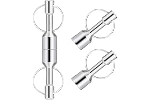 Linkstyle Llavero con Imán de Metal, Neodimio Súper Fuerte con Anillo Dividido en el Bolsillo para el Reciclador de Metal Corredores