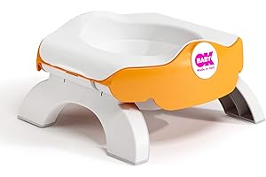 OKBABY Roady - Pot de Voyage Pliant pour Enfants, Devient un Réducteur de Toilette - Orange