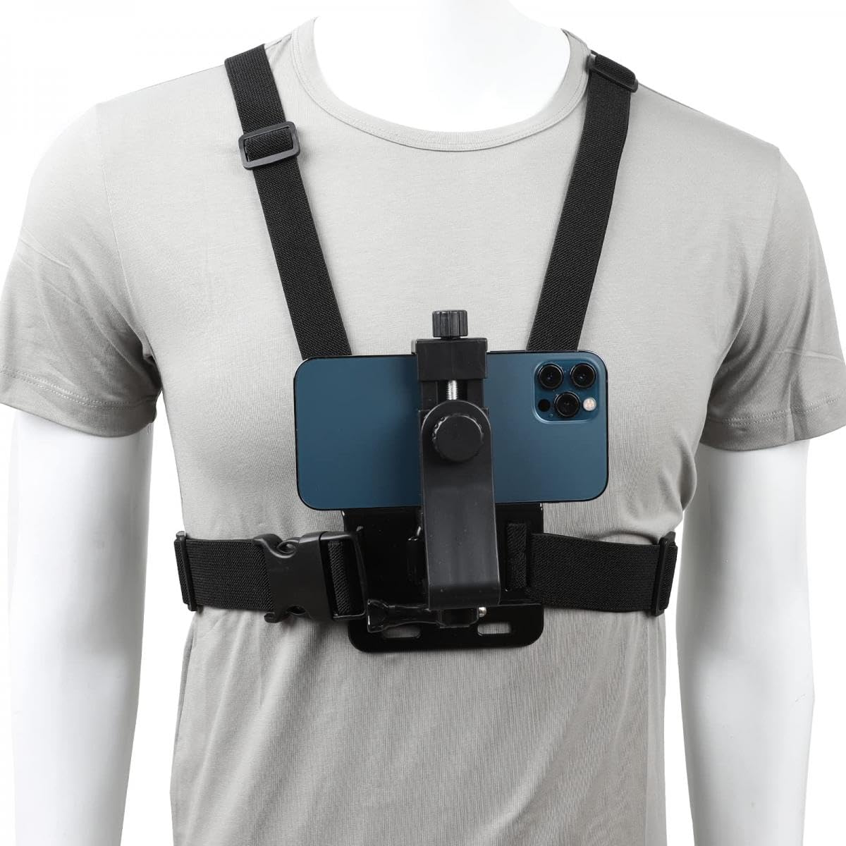 ZAUKY 1Pcs Adjustable Chest Harness Strap Mount Phone Holder (Multicolor)
