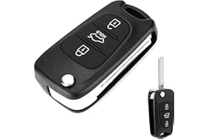 Jadeshay Carcasas para Llave de Coche compatible con Hyundai i10 i20 i30 ix35 ix20 Elantra Kia Ceed Soul Sportage Venga, Llavero de Coche Plegable Accesorios de Repuesto
