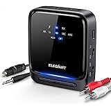 ELEGIANT Bluetooth Adapter Audio 5.0 Bluetooth Transmitter Empfänger 2 in 1 Sender Receiver Low Latency HD mit Optischem Toslink/SPDIF für TV Laptop Stereoanlage Kopfhörer Lautsprecher