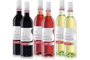 ‎VINOX Schloss Sommerau alkoholfreier Rot-, Rosé- und Weißwein - gemischt Weinpaket (6x0,75l)