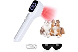 ‎I THERAU iTHERAU Tragbar Kalte Laser Rotlicht Therapie Gerät, 650nm+808nm Red Light Therapy zur Schmerzlinderung & Entzündung, Low Level Laser Therapie für Haustiere & Menschen