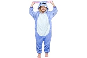 ALANTOP Children Pajamas Cosplay Cartoon Animal Hooded Holiday Onesies Pjs Boys Girls Jumpsuits Sleepwear Kids for 3-12 Years