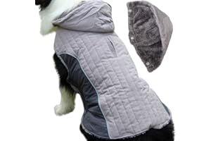JoyDaog Sudadera con capucha para perros pequeños y medianos, súper cálida, para perros fríos, color gris