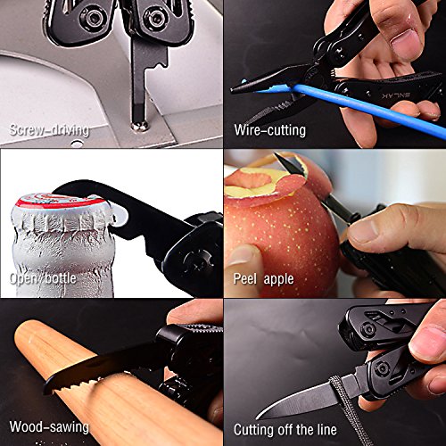 Suprent Multi-Tools Schwarz Nylon Hülle Multifunktionswerkzeuge - 4