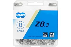 KMC, Cadena Z8 114 Eslabones 8V. Cromado Gris