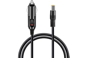 ZkeeShop Encendedor de cigarrillos a DC7909, Encendedor de cigarrillos a DC8mm,7.9 x 5.5mm,Cargador de coche 12V Cable Adaptador alimentación Compatible para Jackery Bluetti Power Station 150CM