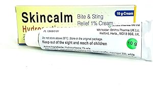 2 x Skincalm 10g Bite and Sting Relief 1% Cream