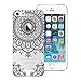 Produktbild Yokata iPhone SE / iPhone 5 / iPhone 5s Hülle Transparent Weiche Silikon Handyhülle Schutzhülle TPU Handy Tasche Schale Etui Weich Silicone Bumper Ultra Dünn Slim Schlank Durchsichtig Handytasche Premium Kratzfest Clear Backcover Schutz für iPhone SE / iPhone 5 / iPhone 5s (4 Zoll) Case Cover - Schwarze Mandala