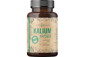 Kalium Hochdosiert - Kalium Kapseln – 300 Kapseln - Vegan - Frei von Zusatzstoffen – 682,2mg Kaliumcitrat pro Tagesdosierung 