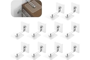 ICYWINK Möbel Kippsicherung Set, Kippsicherung Möbel für Kleinkinder, 10er Set Kippschutz Möbel Wandanker, Kippsicherung Möbel, Ohne Bohren Kippschutz, Sichere Anti-Tip Halterung, für Schrank Regal Kommode
