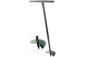 MWS-APEL 200 mm Erdbohrer Handerdbohrer Erdlochbohrer Pflanzbohrer Pfahlbohrer Lochspaten Erdlochausheber Pfostenbohrer