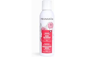 PRANARÔM - Eau Florale de Rose de Damas BIO – Tonifiant, Ravive l'éclat de la peau - Hydrolat 100% Pur et Naturel - 150 ML