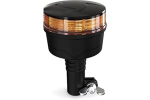 ‎AGRIEYES Agrieyes Rundumleuchte 12V, LED Warnleuchte mit Rohr, Rundumleuchte Traktor Orange, 24V Gelbe Rundumleuchte fürs Auto KFZ
