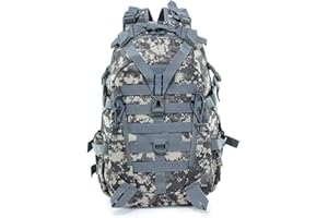 aiGear 25L Zaino Tattico | Militare Grande Capacità Zaino | Impermeabile Borsone da Viaggio per Uomo/Donna | per Sport all'aperto Trekking Escursioni Pesca Palestra Camping