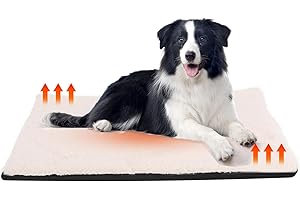WDMIYA Cats Bed Self Heating Pad Pet Heated Blanket Dogs Mat, Cat Puppy Fluffy Self Warming Mat without Electricity, Washable Thermal Cat Mat Dog Blanket for Indoor, Car
