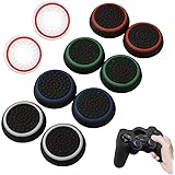 FEORA 5 Pairs /10 Pcs Controller Joystick Silicone Thumb Grips Caps, Luminous and Non-Slip for 360, Xbox One, PS2, PS3, PS4, 