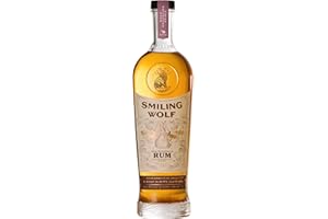Smiling Wolf Rum - Functional Mood Enhancing Spirit with Natural Nootropics & B Vitamins - Premium Non Alcoholic - 700ml Bottle - 0.5% ABV